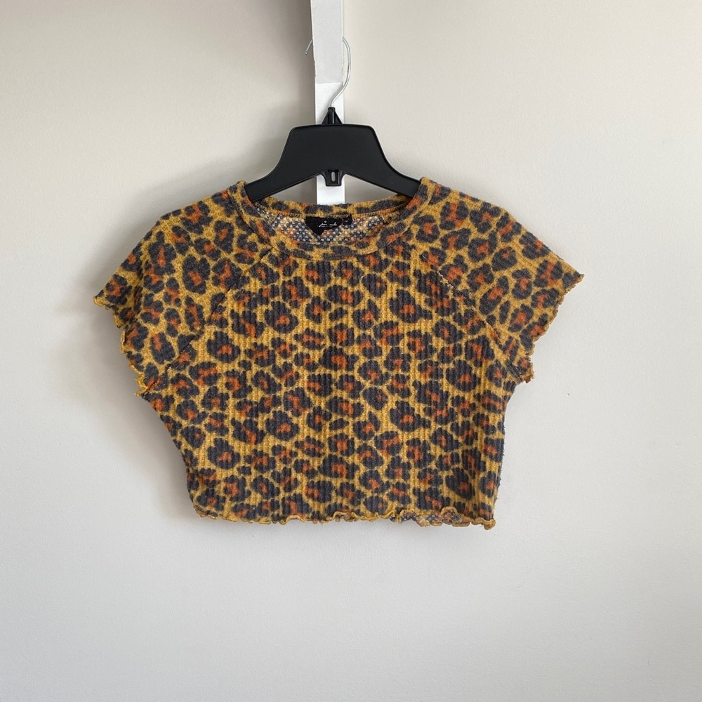 Cheetah Print crop top from Urban Outfitters